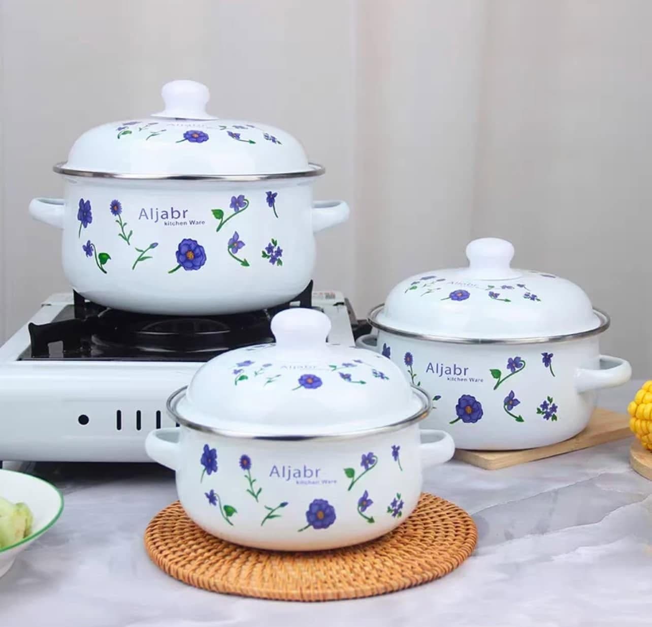 Bluebell Mini Enamel Pot