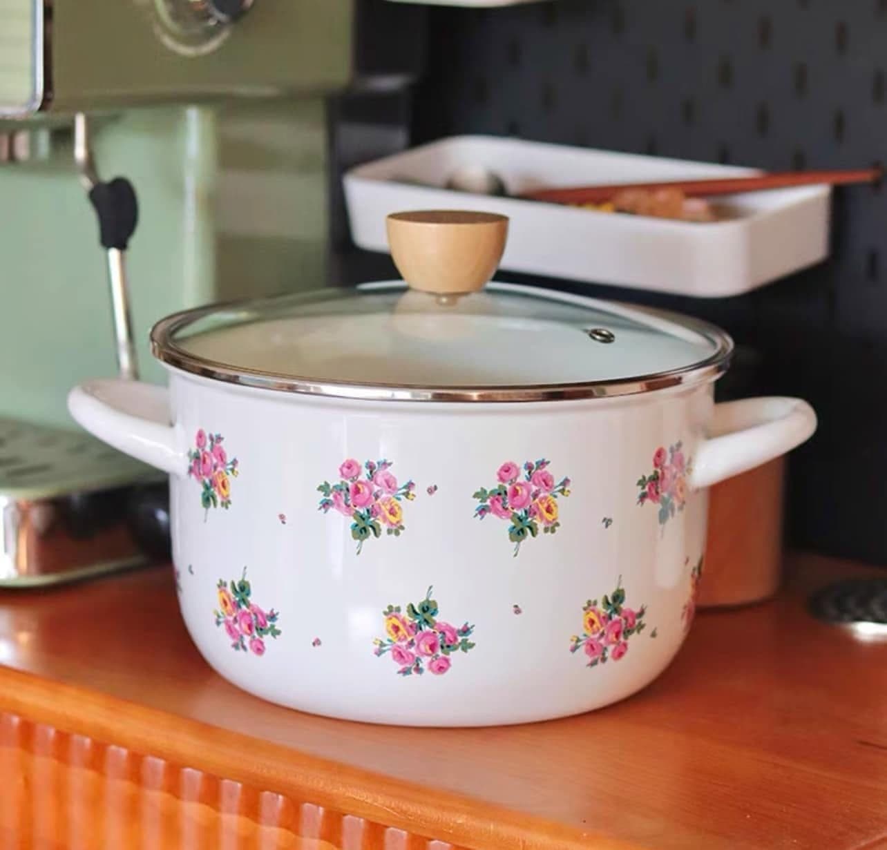 Blush Enamel Stockpot - view 1