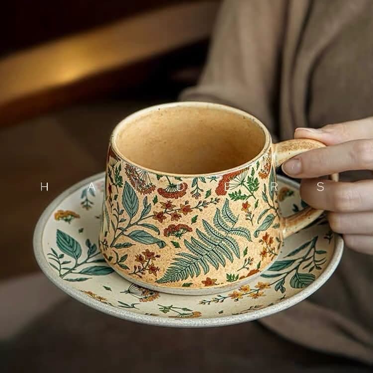 Botanical Tea Cup &amp; Saucer