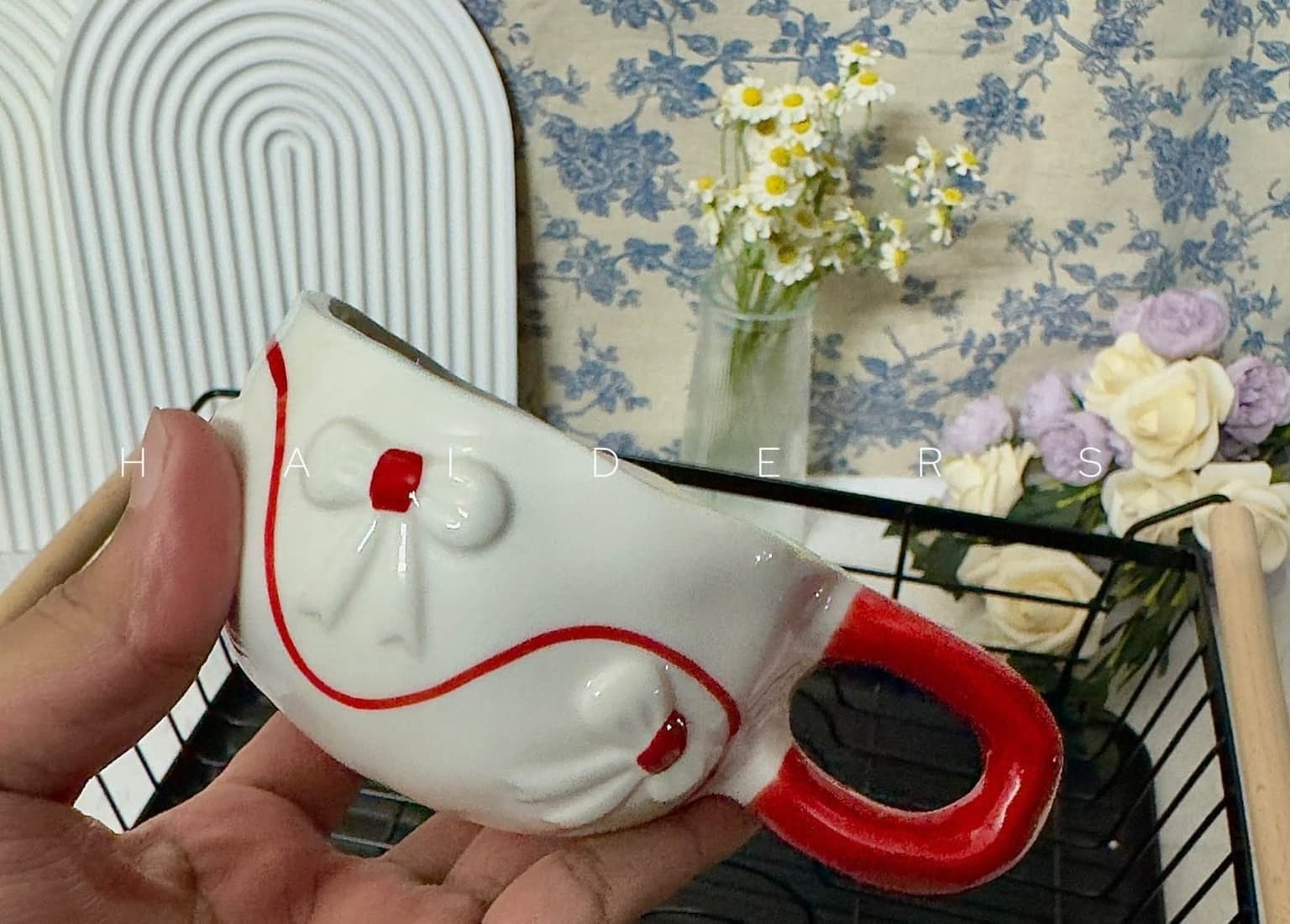 Pink Bow Cup &amp; Saucer Set