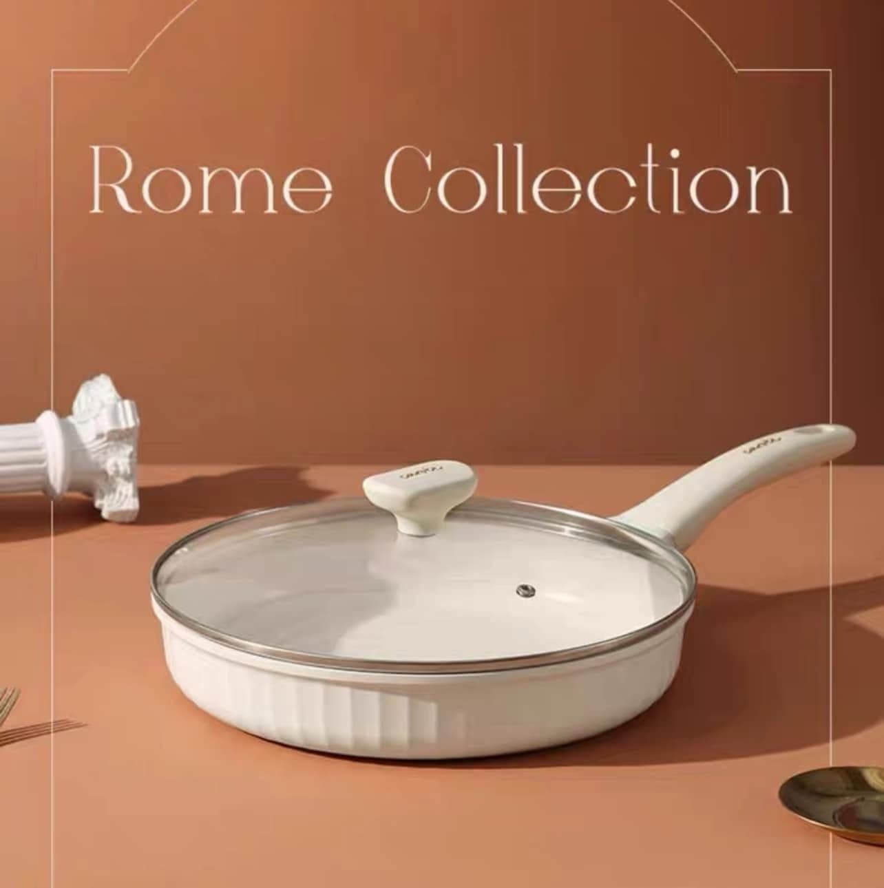 Rome Fry Pan – White